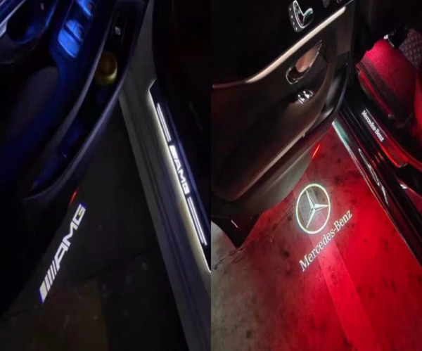 PROYECTOR LOGO AMG/MERCEDES BENZ  EN SUELO